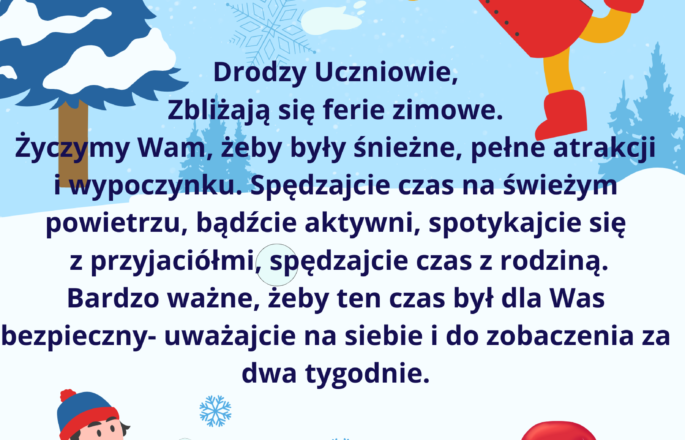 Bezpieczne ferie zimowe